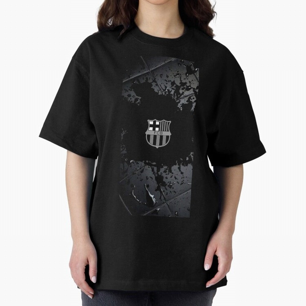 barcelona Oversized T-Shirt Represent Football Lovers during Global Football Passion for FIFA World Cup 2026 Group Stage, Filled with Haaland, England, Stadium Memories, Football Loyalty, International Chants and Championship Tradition; Perfect for