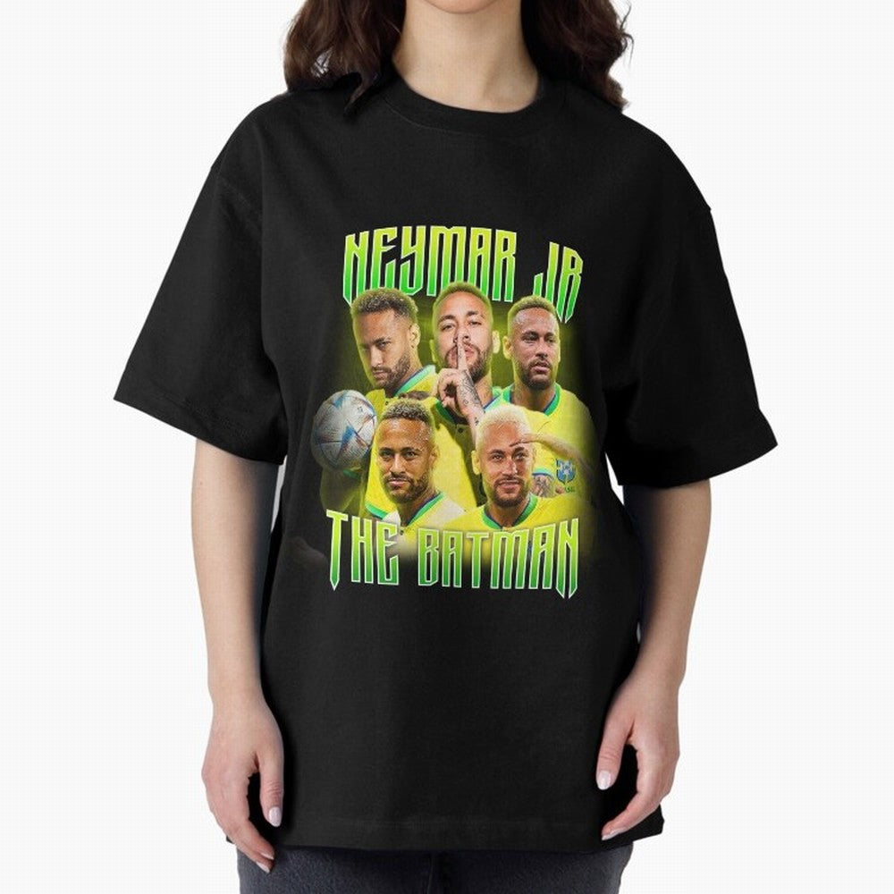 Neymar Jr Vintage Style Tee, Bootleg Tee, Bootleg T Shirt, Rap Tee Classic T-Shirt Show Your Stadium Side during FIFA World Cup 2026 Spirit, Filled with Argentina, Neymar, Haaland and Cristiano Ronaldo, Soccer Culture, Superstar Moments, National