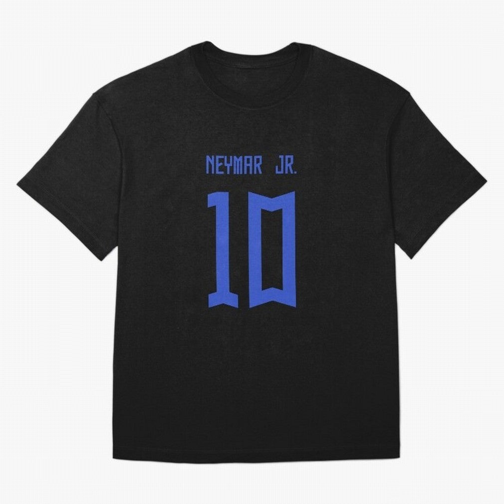 Neymar Jr Brazil White Jersey 2023 Oversized T-Shirt Show Love for Legendary Goals in FIFA World Cup 2026 USA Canada Mexico for Fans of Messi, Neymar and Mbappe and England, Bringing Stadium Chants, National Pride, Trophy Dreams and Unforgettable