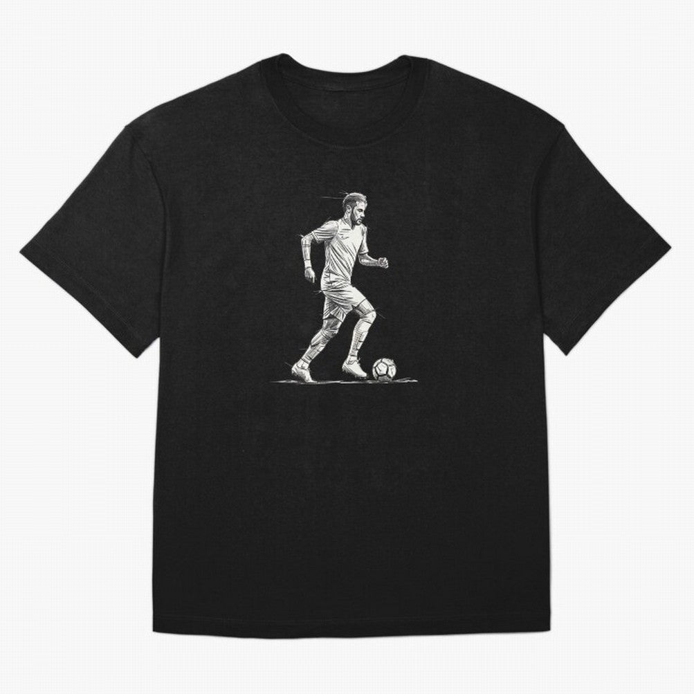 Neymar Jr. - The Dribble King Sketch Classic T-Shirt Stand Proud for FIFA World Cup 2026 Spirit, Built around France, Mbappe, Retro Football Energy, Iconic Rivalries, Trophy Chase Drama and Stadium Atmosphere; Ideal for Passionate Fans Who Love