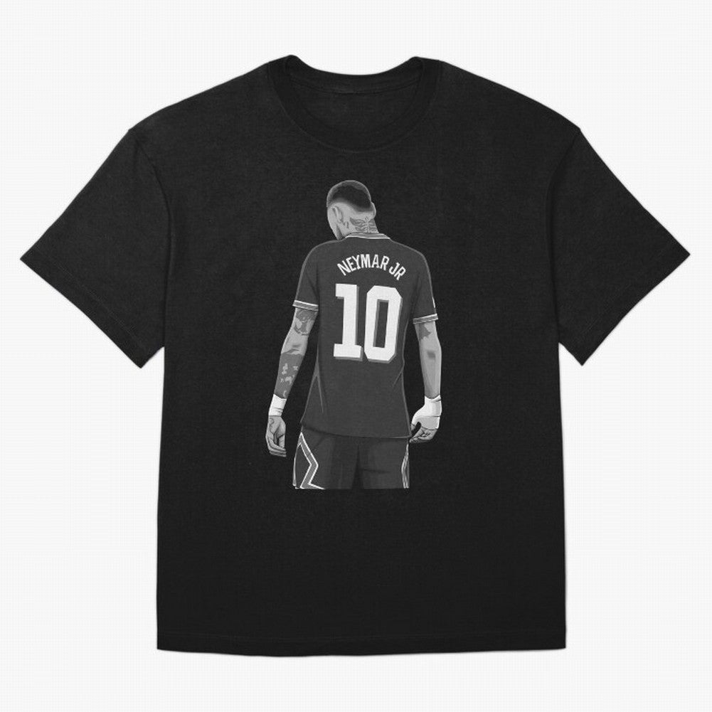 Neymar Jr Black and White Version Oversized T-Shirt Create FIFA World Cup 2026 for Fans of CR7 and Portugal, Bringing Global Supporter Spirit, Legendary Goals, National Colors and Tournament Celebration; Ideal for Football Dads, Football Moms,