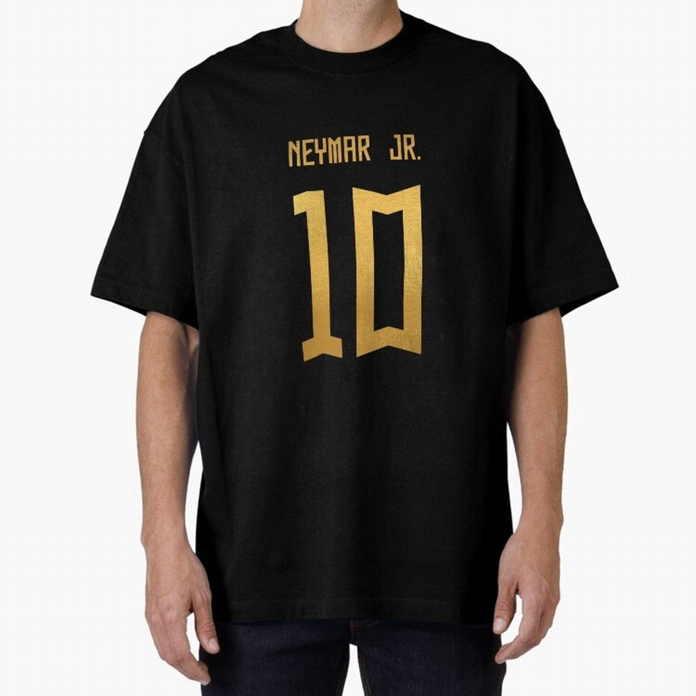 Copy of Neymar Jr Brazil Jersey 2023 Oversized T-Shirt Show Championship Spirit for Global Football Passion for FIFA World Cup 2026, with Messi and Cristiano Ronaldo, England, France and Netherlands, Global Supporter Spirit, Legendary Goals,