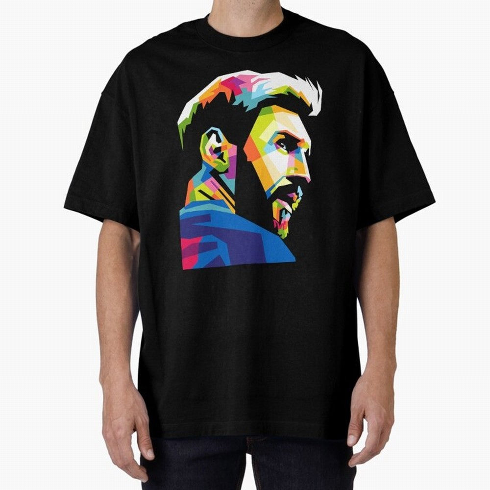 Wpap Leo Messi Graphic Oversized T-Shirt Cheer through Every Moment of the FIFA World Cup 2026 Journey through Messi Highlights, France Pride, Football Passion, Legendary Performances, Festival Vibes and Supporter Community; Great for Supporters