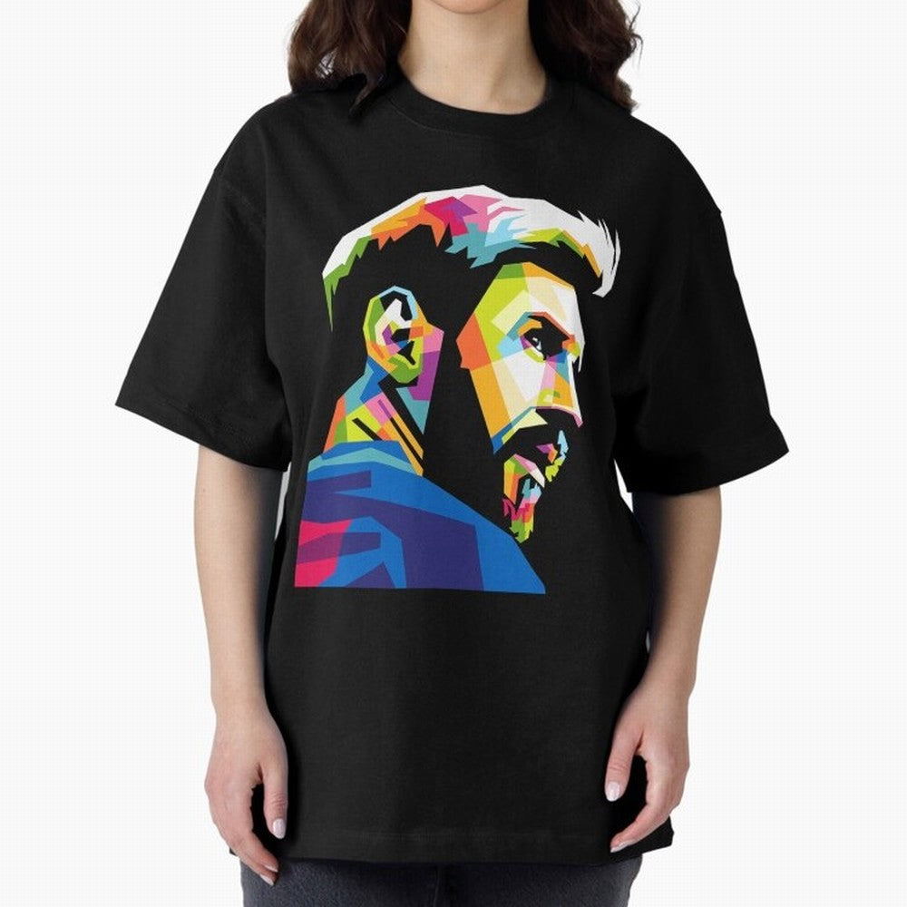 Wpap Leo Messi Graphic Oversized T-Shirt Cheer through Every Moment of the FIFA World Cup 2026 Journey through Messi Highlights, France Pride, Football Passion, Legendary Performances, Festival Vibes and Supporter Community; Great for Supporters