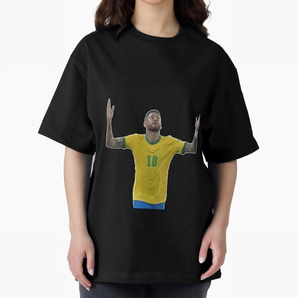 Neymar Jr. - Football Superstar Oversized T-Shirt Build FIFA World Cup 2026 USA Canada Mexico Driven by Haaland, England and Germany Energy, Match Day Excitement, Supporter Culture, Golden Goals and Global Football Passion; Built for Supporters