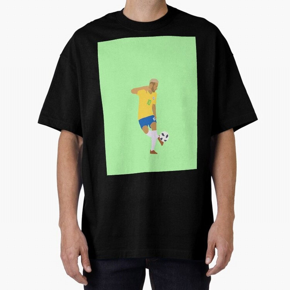 Neymar Brazil Football Control Skills Graphic T-Shirt Back Your Heroes with Match Day Hype around FIFA World Cup 2026 Group Stage, Messi, CR7 and Mbappe, Brazil, Supporter Pride, Iconic Celebrations, Legendary Names and Global Match Day Energy;