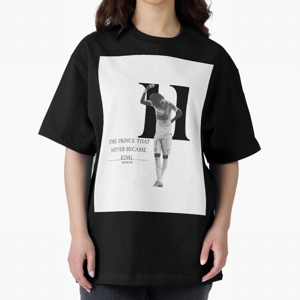 The Prince that never became king- neymar jr quote Graphic T-Shirt Share the Excitement of Global Football Passion for FIFA World Cup 2026 Group Stage, Built around Messi and Cristiano Ronaldo, France and Portugal, Vintage Soccer Flavor, Modern