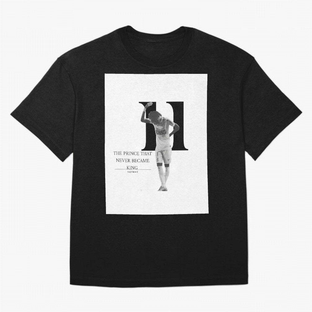 The Prince that never became king- neymar jr quote Graphic T-Shirt Share the Excitement of Global Football Passion for FIFA World Cup 2026 Group Stage, Built around Messi and Cristiano Ronaldo, France and Portugal, Vintage Soccer Flavor, Modern