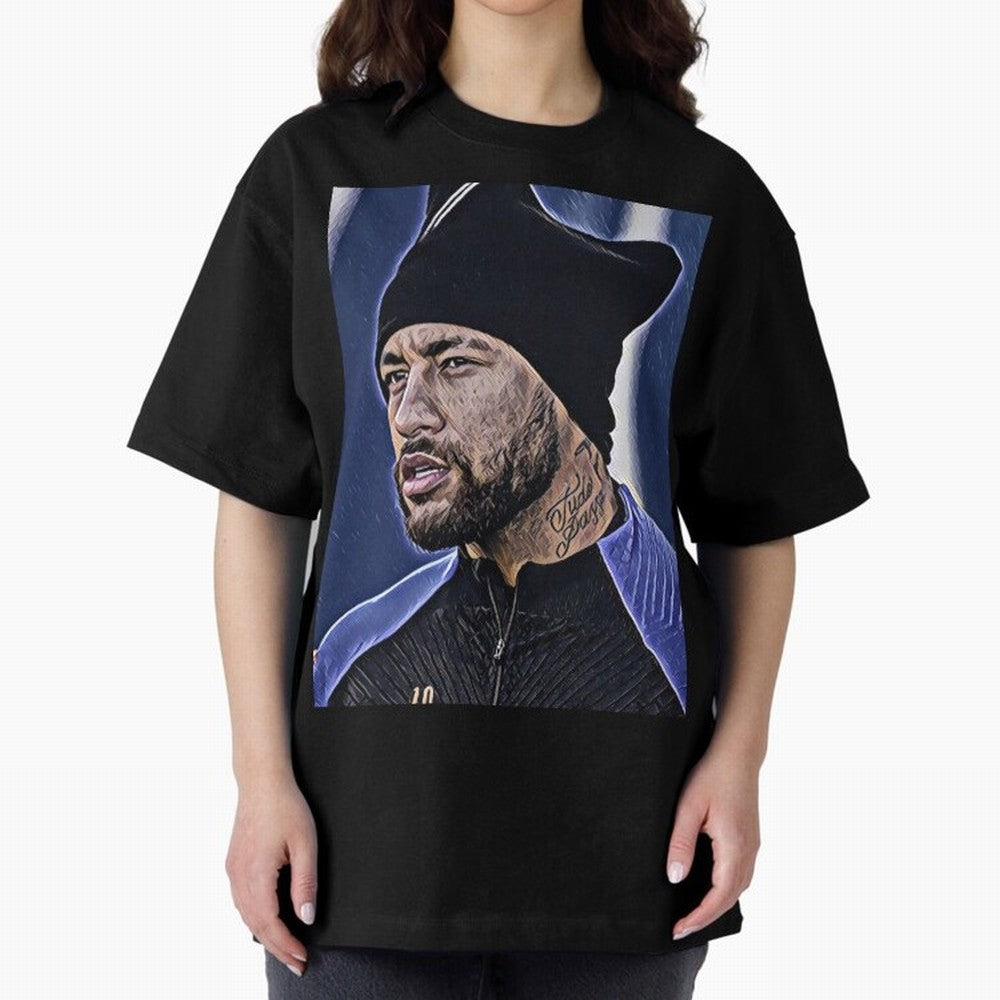 Neymar All Time Greatest Footballer Oversized T-Shirt Follow the Final Road of Global Football Passion for FIFA World Cup 2026 Group Stage, Built around Cristiano Ronaldo, Haaland and CR7, Brazil, Football History, Final Match Energy, Crowd Noise
