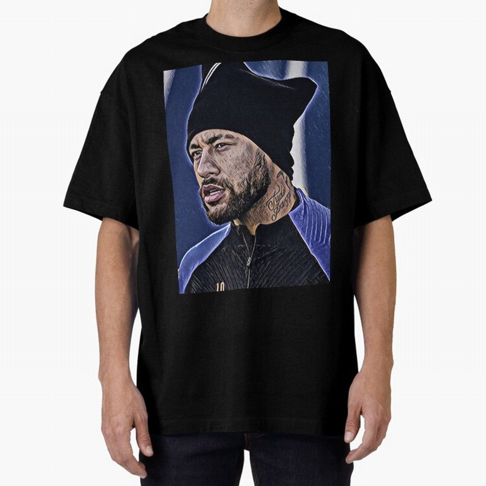 Neymar All Time Greatest Footballer Oversized T-Shirt Follow the Final Road of Global Football Passion for FIFA World Cup 2026 Group Stage, Built around Cristiano Ronaldo, Haaland and CR7, Brazil, Football History, Final Match Energy, Crowd Noise