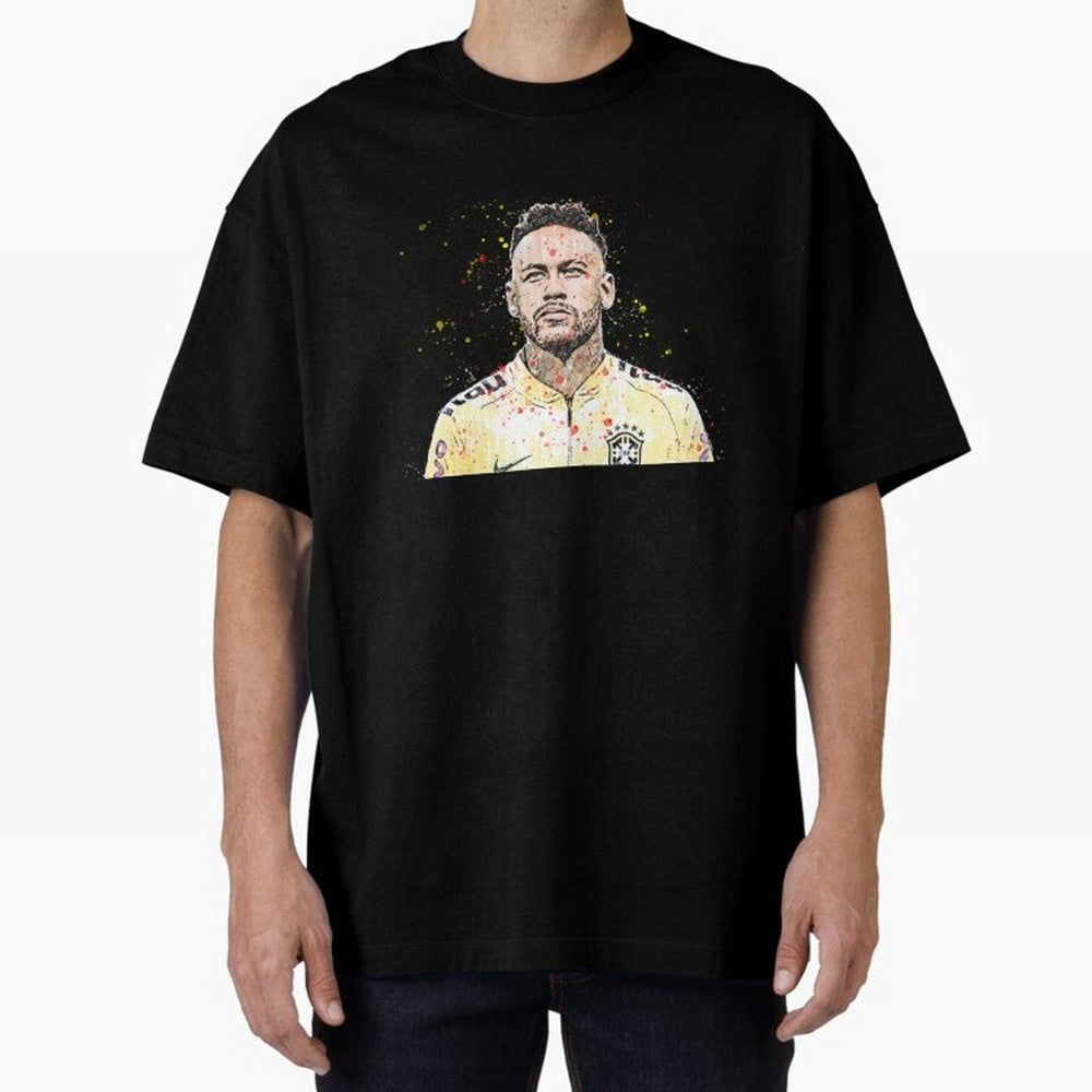 Neymar Neymar Oversized T-Shirt Make Memories around FIFA World Cup 2026 Centered on Haaland, Spain Energy, Worldwide Fan Energy, Dramatic Goals, Stadium Lights and Championship Celebrations; Perfect for Supporters Who Want Bold Football Energy,
