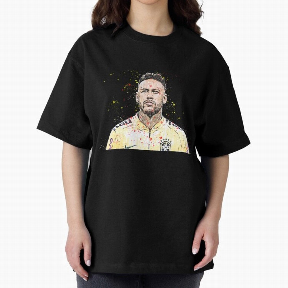 Neymar Neymar Oversized T-Shirt Make Memories around FIFA World Cup 2026 Centered on Haaland, Spain Energy, Worldwide Fan Energy, Dramatic Goals, Stadium Lights and Championship Celebrations; Perfect for Supporters Who Want Bold Football Energy,
