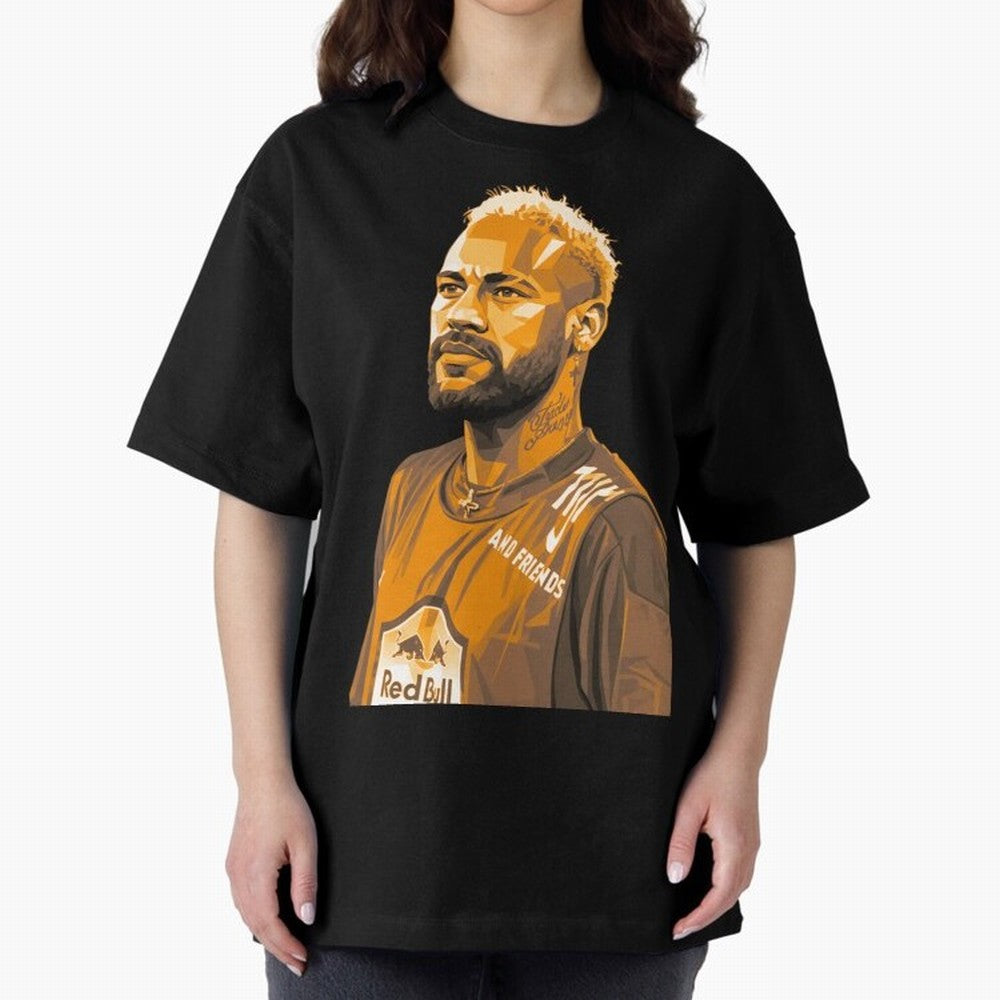 Neymar Oversized T-Shirt Remember Iconic Moments from Global Football Passion for FIFA World Cup 2026 USA Canada Mexico, Featuring CR7 and Messi, England, France and Netherlands, Worldwide Fan Energy, Dramatic Goals, Stadium Lights and Championship
