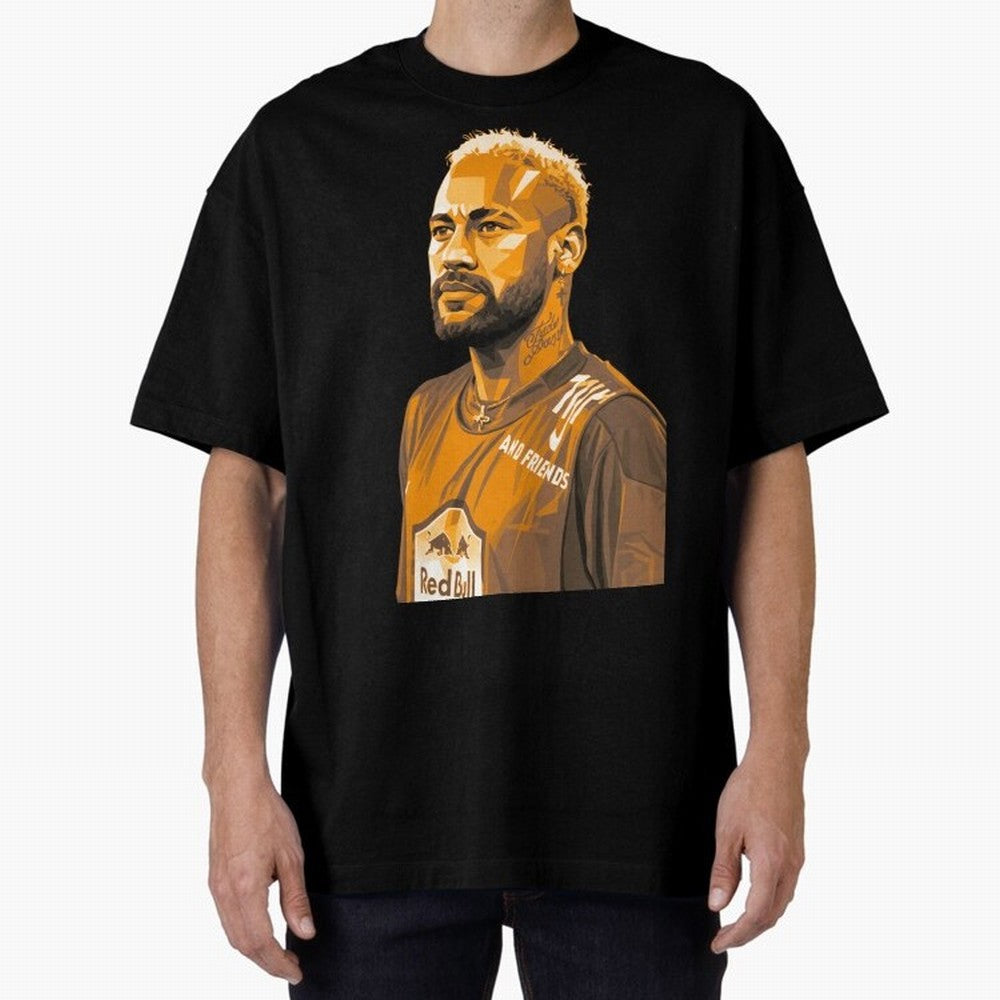 Neymar Oversized T-Shirt Remember Iconic Moments from Global Football Passion for FIFA World Cup 2026 USA Canada Mexico, Featuring CR7 and Messi, England, France and Netherlands, Worldwide Fan Energy, Dramatic Goals, Stadium Lights and Championship
