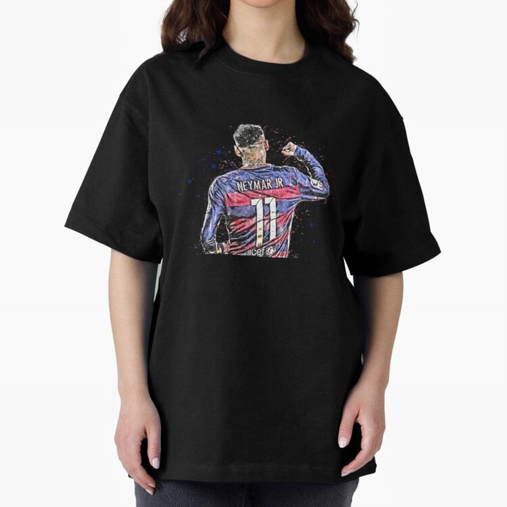 Neymar Neymar Oversized T-Shirt Stand Out with Spirit from Match Day Hype around FIFA World Cup 2026, Mbappe and Neymar, Argentina and Brazil, Football Festival Excitement, Trophy Ambitions, Country Rivalries and Star Player Buzz; Ideal for Fans