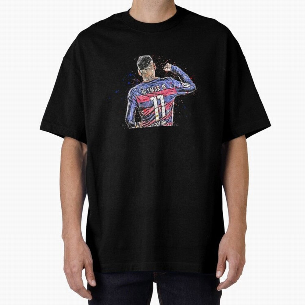 Neymar Neymar Oversized T-Shirt Stand Out with Spirit from Match Day Hype around FIFA World Cup 2026, Mbappe and Neymar, Argentina and Brazil, Football Festival Excitement, Trophy Ambitions, Country Rivalries and Star Player Buzz; Ideal for Fans