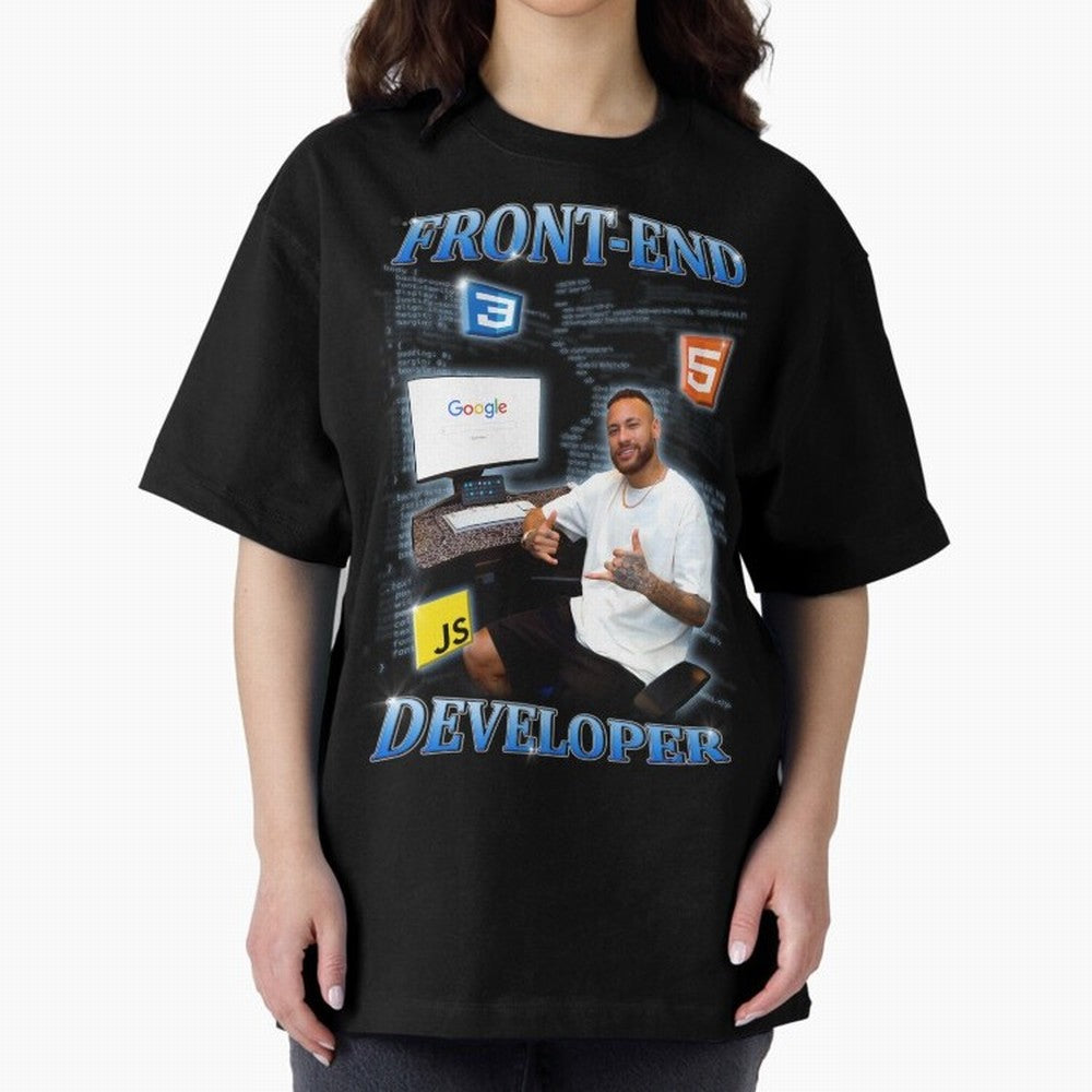 Front-end Developer Neymar - English Classic T-Shirt Get Ready for Global Football Passion for FIFA World Cup 2026 Group Stage, Highlighting Messi and Cristiano Ronaldo, Argentina, France and Brazil, Stadium Chants, National Pride, Trophy Dreams