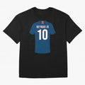 Neymar football jersey Oversized T-Shirt Support Iconic Players in FIFA World Cup 2026 Group Stage for Fans of Neymar, Haaland and Cristiano Ronaldo and Netherlands, Bringing Sports Nostalgia, International Competition, Famous Players and