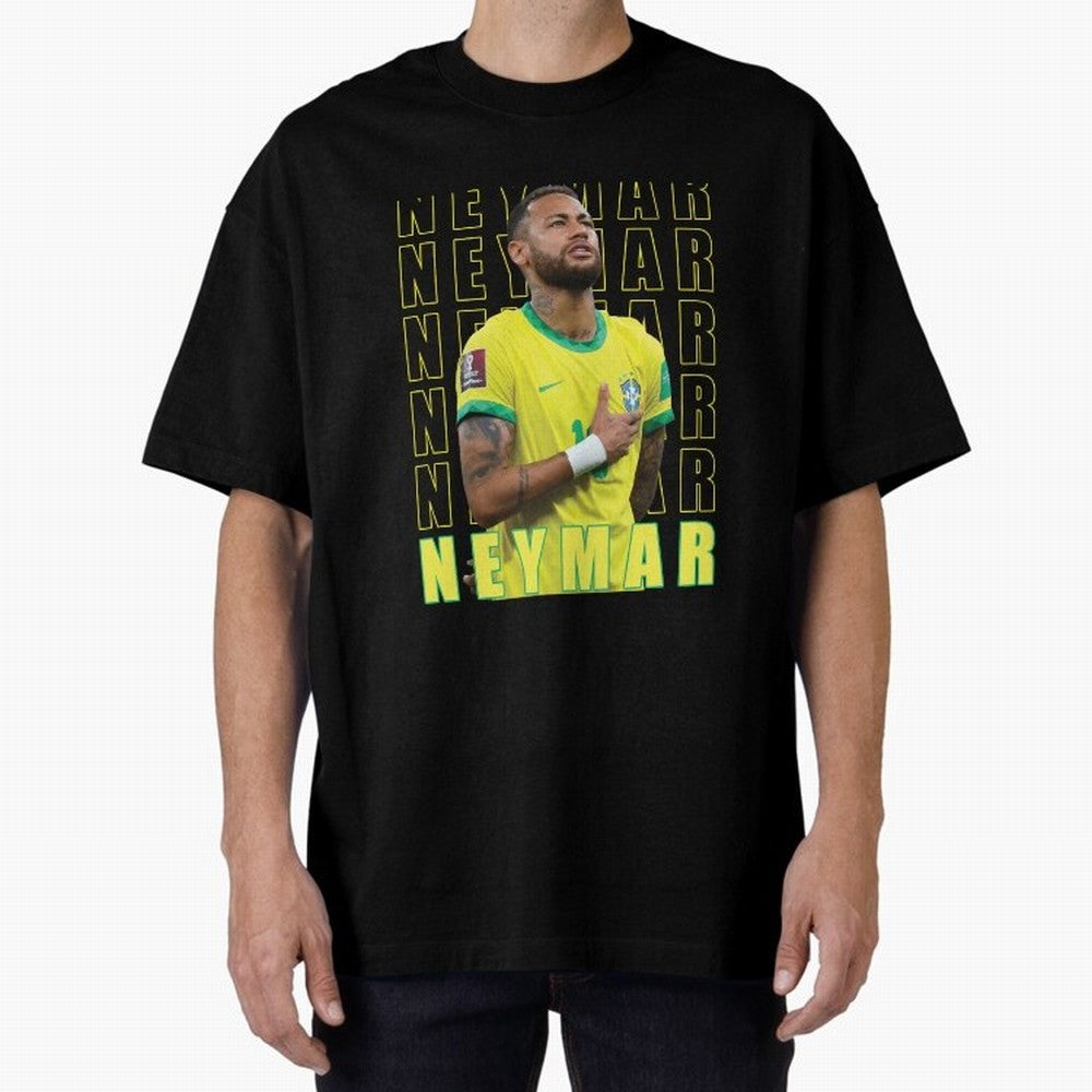 Neymar Brazil Design Oversized T-Shirt Experience FIFA World Cup 2026 Group Stage for Fans of Messi, Neymar and Mbappe and Portugal, Bringing Supporter Pride, Iconic Celebrations, Legendary Names and Global Match Day Energy; Made for Die Hard