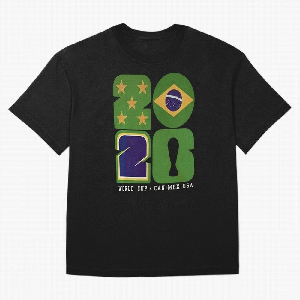 Brazil Football World Cup 2026 - Can Mex Usa Typography Essential T-Shirt Remember Iconic Moments from FIFA World Cup 2026 Group Stage Spirit, Capturing France, Mbappe and Neymar, Soccer Culture, Superstar Moments, National Team Dreams and
