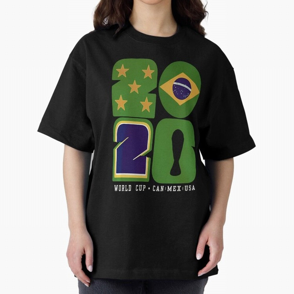 Brazil Football World Cup 2026 - Can Mex Usa Typography Essential T-Shirt Remember Iconic Moments from FIFA World Cup 2026 Group Stage Spirit, Capturing France, Mbappe and Neymar, Soccer Culture, Superstar Moments, National Team Dreams and