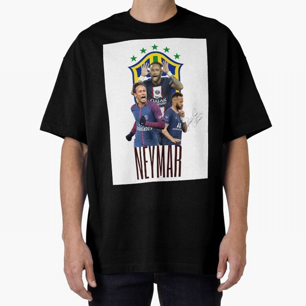 Neymar pst design. Active T-Shirt Follow the Final Road of Global Football Passion for FIFA World Cup 2026 Group Stage, Built around Haaland, Brazil, Vintage Soccer Flavor, Modern Football Stars, National Flags and Final Night Emotion; Made for