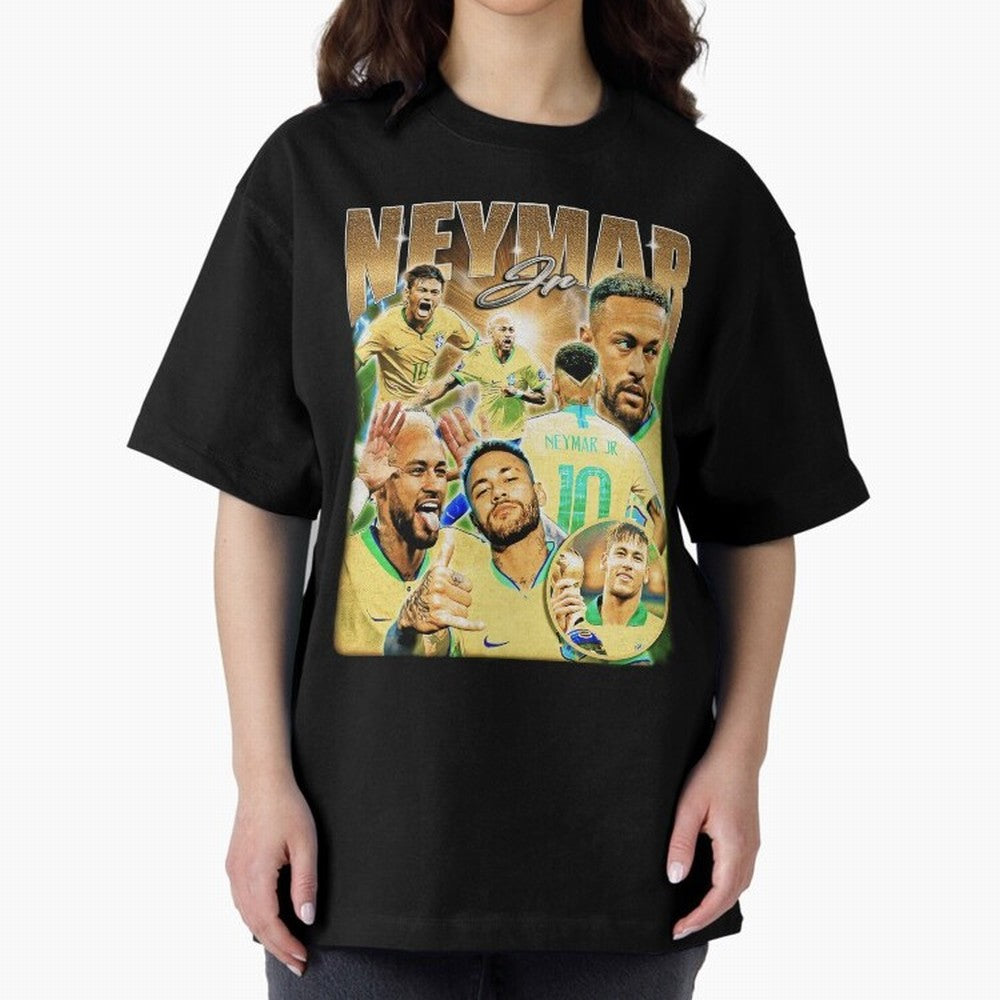 The Best Neymar 10 Vintage 90s Vintage Bootleg Style Oversized T-Shirt Show Passion for the Stars of the FIFA World Cup 2026 Journey through Messi, CR7 and Mbappe Highlights, England Pride, Soccer Culture, Superstar Moments, National Team Dreams