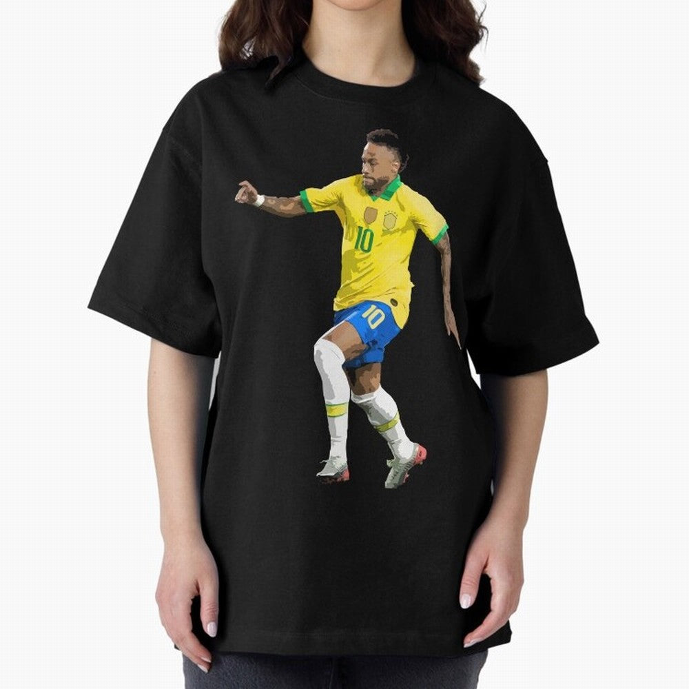 neymar Oversized T-Shirt Carry FIFA World Cup 2026 for Fans of Messi, CR7 and Mbappe and Germany, Bringing Sports Nostalgia, International Competition, Famous Players and Unforgettable Victories; Perfect for People Who Love Argentina, Brazil,