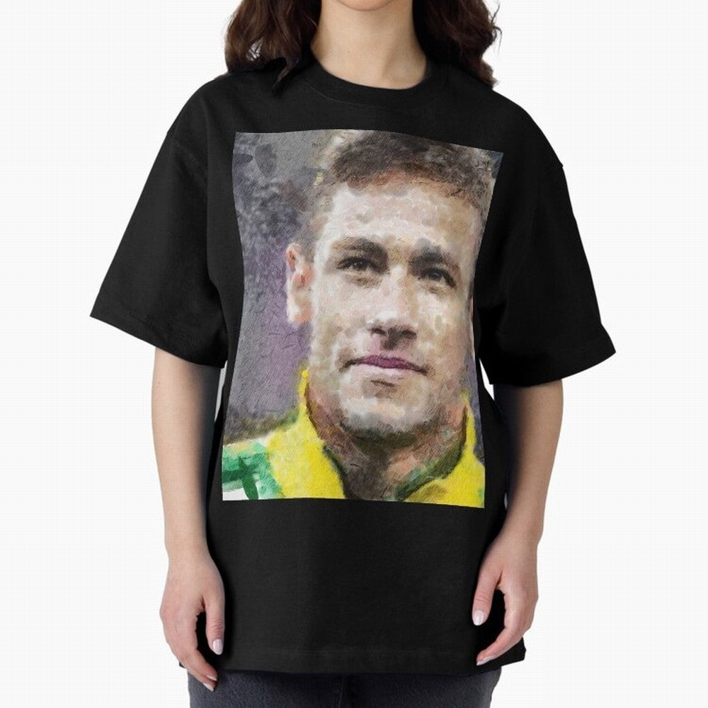 Neymar Oversized T-Shirt Wear the Spirit of Global Football Passion for FIFA World Cup 2026 USA Canada Mexico, Built around CR7 and Messi, Portugal, Fan Favorite Moments, National Team Passion, Big Match Drama and Soccer History; Ideal for