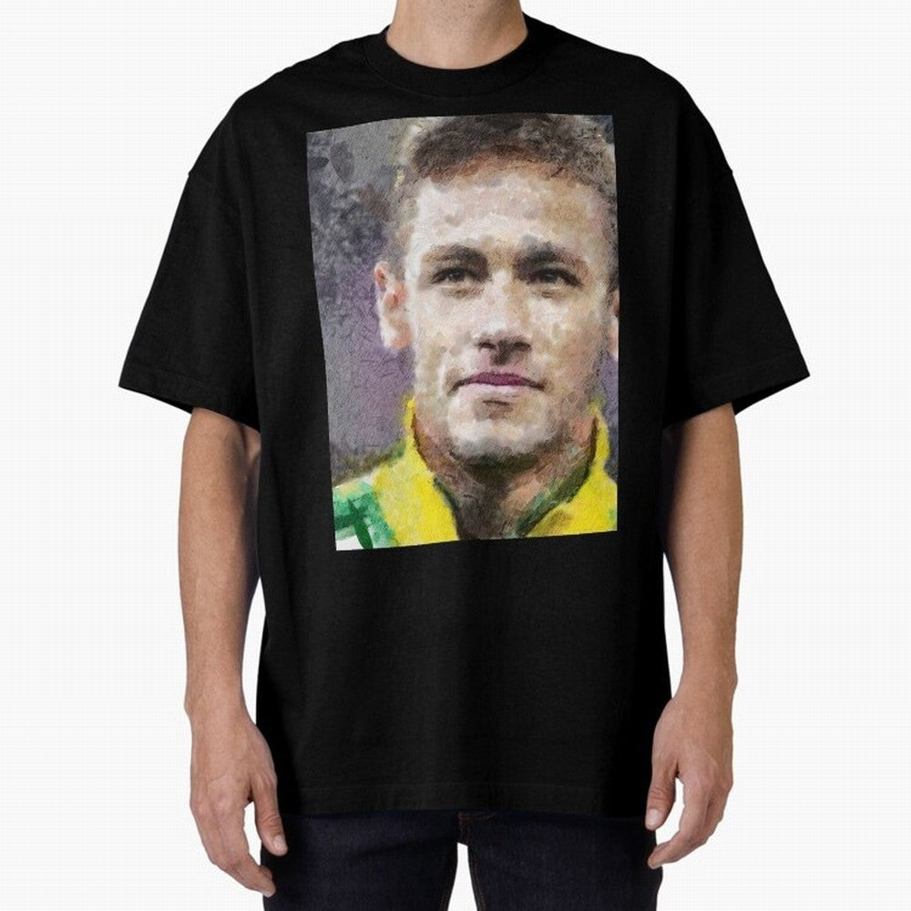 Neymar Oversized T-Shirt Wear the Spirit of Global Football Passion for FIFA World Cup 2026 USA Canada Mexico, Built around CR7 and Messi, Portugal, Fan Favorite Moments, National Team Passion, Big Match Drama and Soccer History; Ideal for