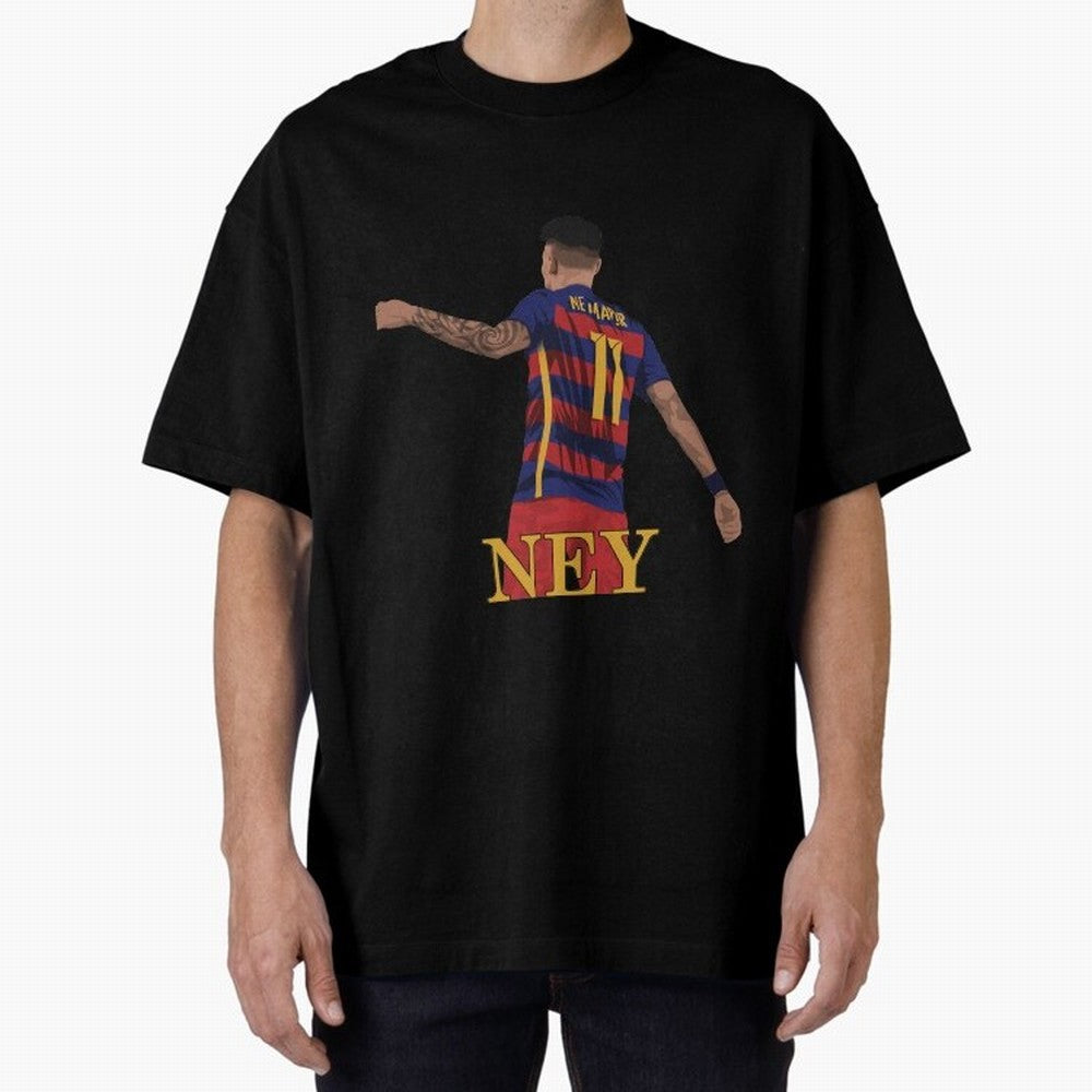Neymar Oversized T-Shirt Show Your Stadium Side during Match Day Hype around FIFA World Cup 2026, Messi and Cristiano Ronaldo, Argentina and Brazil, Stadium Memories, Football Loyalty, International Chants and Championship Tradition; Created for