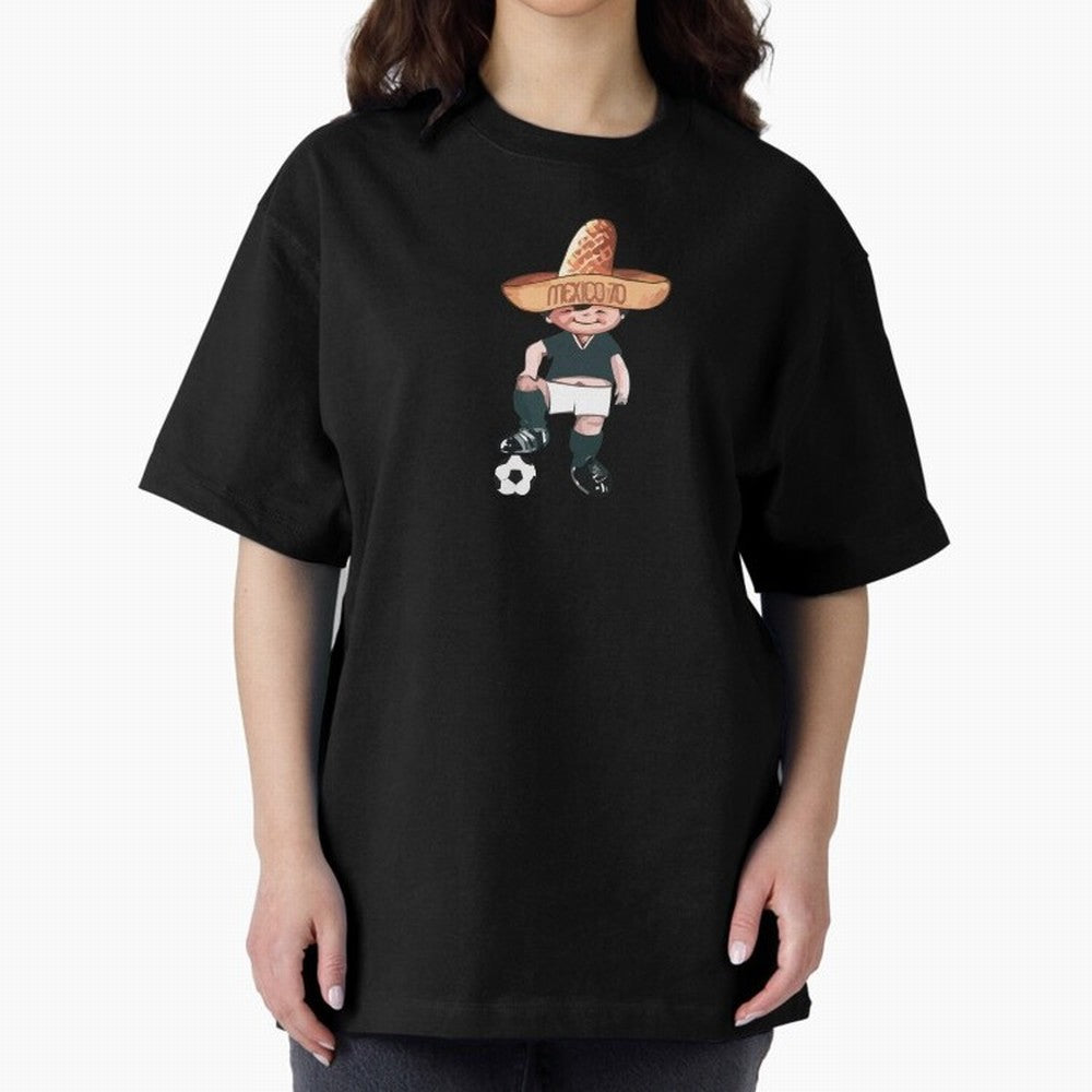 Classic Soccer Retro Mexico 1970 Oversized T-Shirt Turn Football Passion into FIFA World Cup 2026 Spirit, Inspired by Netherlands, Messi, CR7 and Mbappe, Match Day Excitement, Supporter Culture, Golden Goals and Global Football Passion; Ideal for