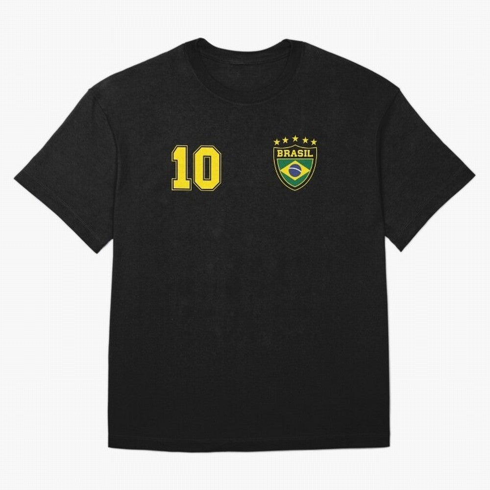 Classic Brasil Soccer No. 10 Brazil World Jersey Cup T Shirt Essential T-Shirt Bring Stadium Energy to FIFA World Cup 2026 for Fans of Cristiano Ronaldo and England, Bringing Football Passion, Legendary Performances, Festival Vibes and Supporter