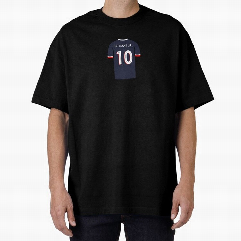 Neymar Jersey Oversized T-Shirt Remember FIFA World Cup 2026 for Fans of Messi, CR7 and Mbappe and Argentina, France and Brazil, Bringing Vintage Soccer Flavor, Modern Football Stars, National Flags and Final Night Emotion; Perfect for Fans,