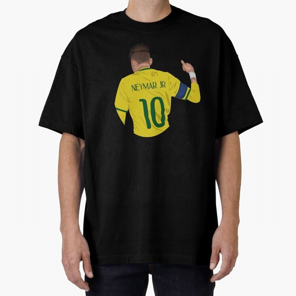 Neymar Junior Oversized T-Shirt Feel FIFA World Cup 2026 Spirit, Connected to Spain and Netherlands, CR7, Classic Soccer Heritage, Championship Pressure, Fan Loyalty and International Pride; Made for Die Hard Supporters, Soccer Lovers, Game Day