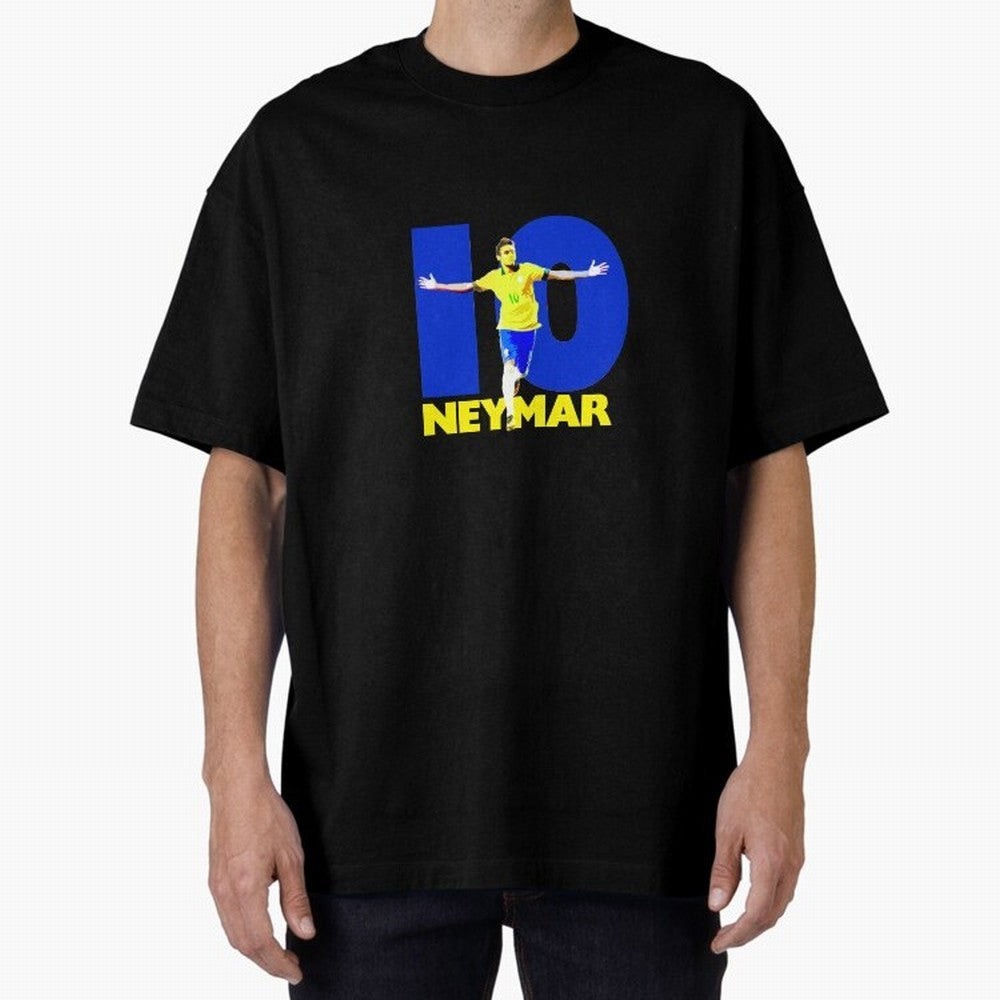Neymar 10 Oversized T-Shirt Honor Champions and Dreams in FIFA World Cup 2026 USA Canada Mexico Made for Mbappe and Neymar, Spain Energy, Fan Favorite Moments, National Team Passion, Big Match Drama and Soccer History; Created for Match Day