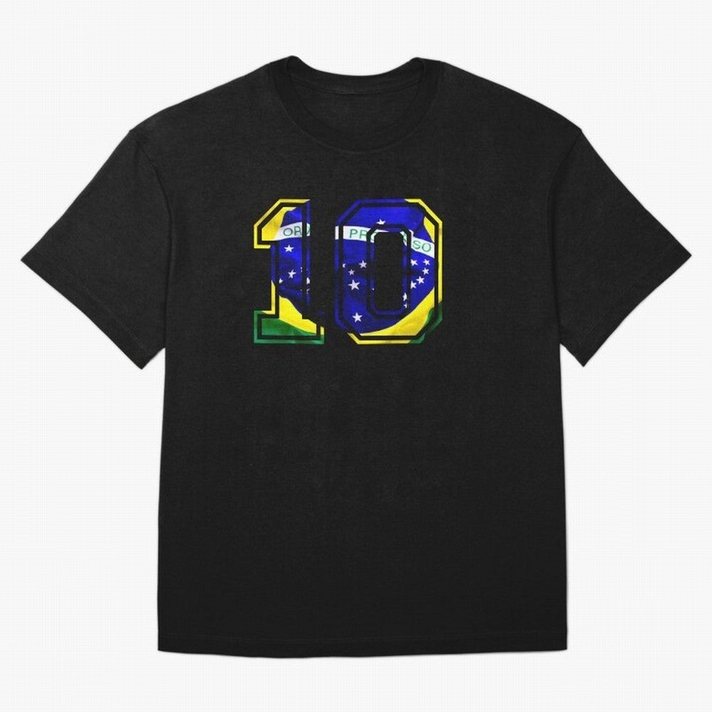 10 Brasil Essential T-Shirt Show Championship Spirit for Match Day Hype around FIFA World Cup 2026, Messi and Cristiano Ronaldo, Germany, Supporter Pride, Iconic Celebrations, Legendary Names and Global Match Day Energy; Great for Watch Parties,