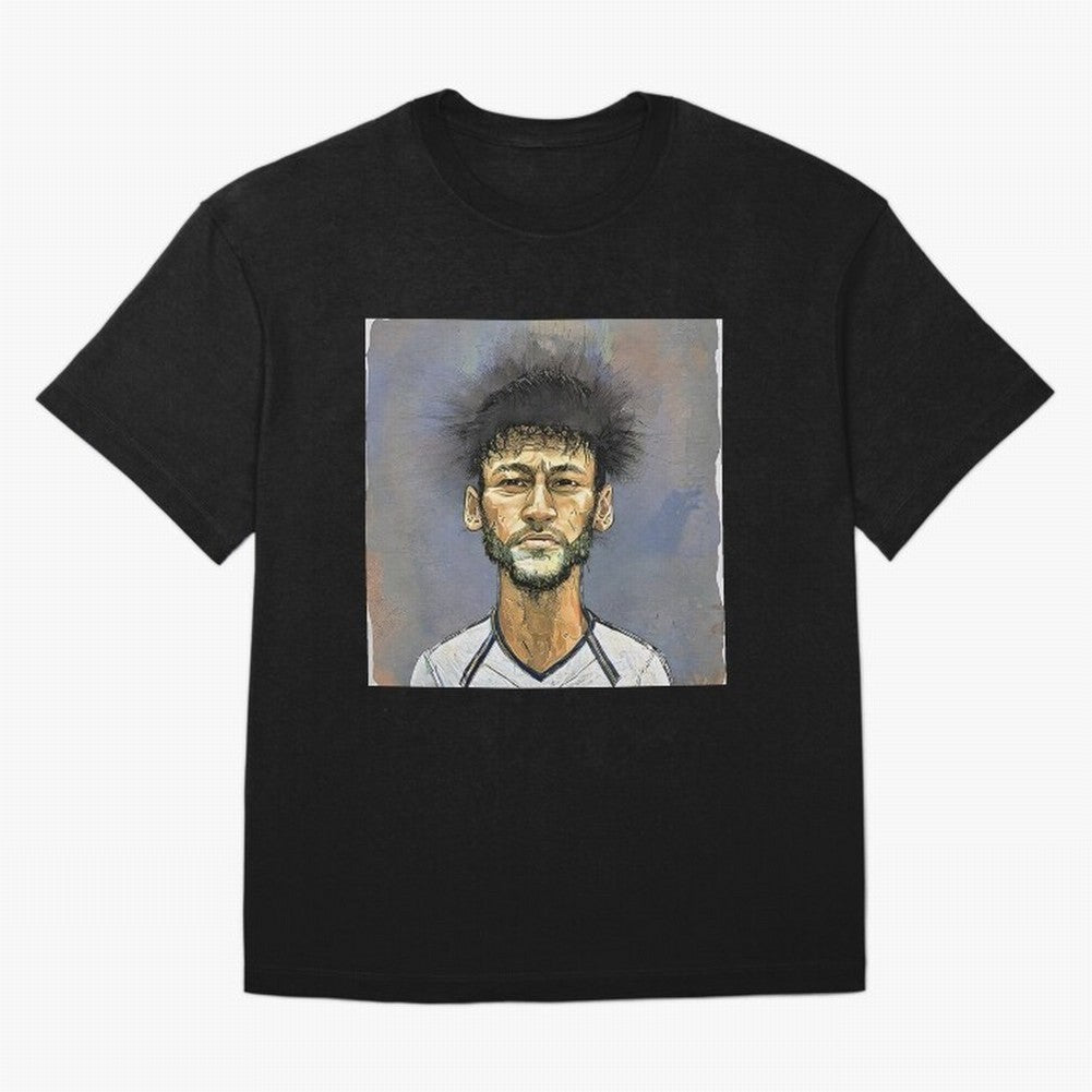 Portrait of neymar Oversized T-Shirt Capture FIFA World Cup 2026 with Messi and Cristiano Ronaldo, Portugal, Spain and Germany Energy, Football History, Final Match Energy, Crowd Noise and Once in a Lifetime Moments; Great for Supporters Who Love