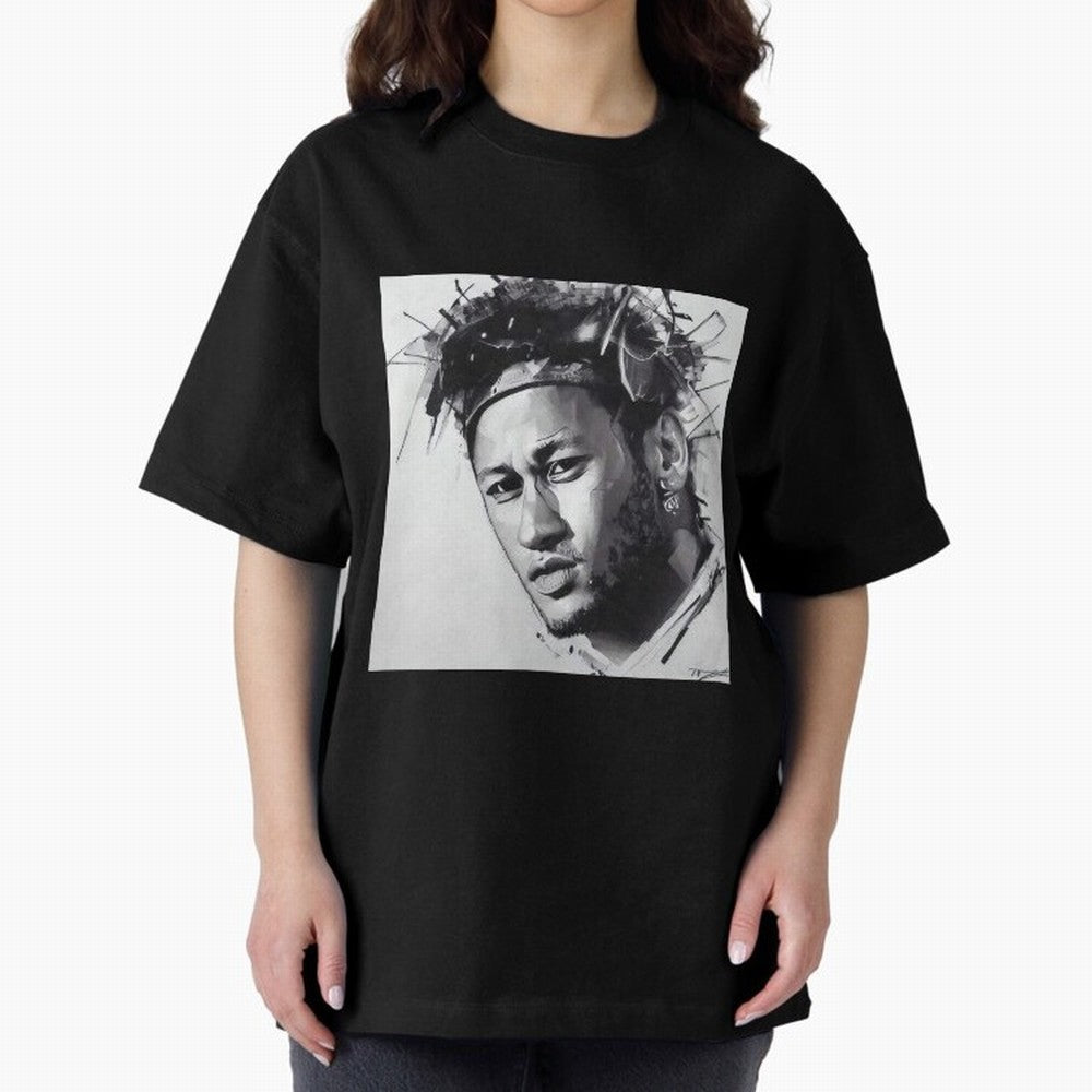 black and white Neymar Classic T-Shirt Celebrate Classic Football Spirit in FIFA World Cup 2026 Spirit, Connected to Spain and Netherlands, Messi, Neymar and Mbappe, Football Passion, Legendary Performances, Festival Vibes and Supporter Community;