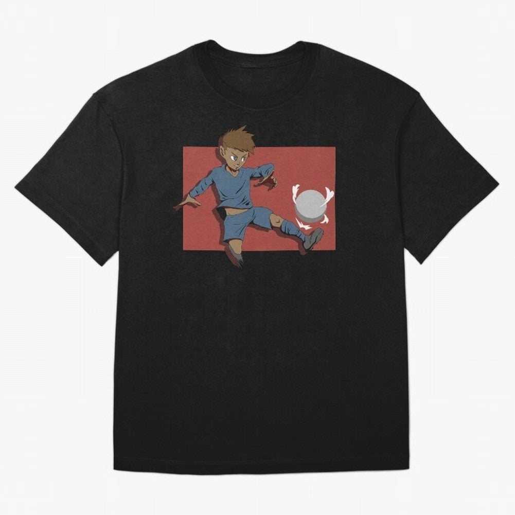 Footballer in action Oversized T-Shirt Join FIFA World Cup 2026 Group Stage Filled with Neymar, Brazil, Portugal and Argentina Energy, Retro Football Energy, Iconic Rivalries, Trophy Chase Drama and Stadium Atmosphere; Created for Match Day