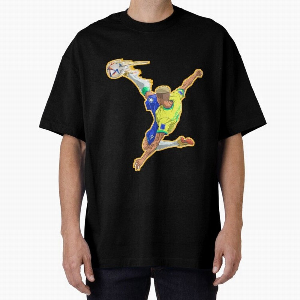Richarlison Anime Goal Essential T-Shirt Carry the Colors and Pride of Global Football Passion for FIFA World Cup 2026 USA Canada Mexico, Capturing Mbappe, Argentina, Fan Favorite Moments, National Team Passion, Big Match Drama and Soccer History;