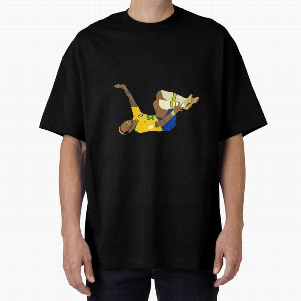 Falling Brazilian Player Classic T-Shirt Show Your Tournament Heart for FIFA World Cup 2026 USA Canada Mexico Spirit, Highlighting Spain, Mbappe, Fan Favorite Moments, National Team Passion, Big Match Drama and Soccer History; Perfect for Fans,