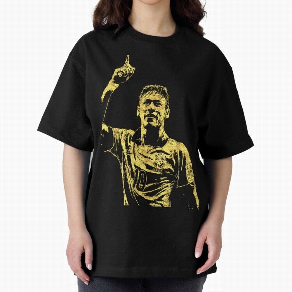 Neymar Fan Art Oversized T-Shirt Upgrade FIFA World Cup 2026 for Fans of Mbappe and Neymar and Netherlands, Bringing Stadium Memories, Football Loyalty, International Chants and Championship Tradition; Perfect for People Who Love Argentina, Brazil,