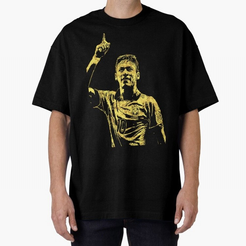 Neymar Fan Art Oversized T-Shirt Upgrade FIFA World Cup 2026 for Fans of Mbappe and Neymar and Netherlands, Bringing Stadium Memories, Football Loyalty, International Chants and Championship Tradition; Perfect for People Who Love Argentina, Brazil,