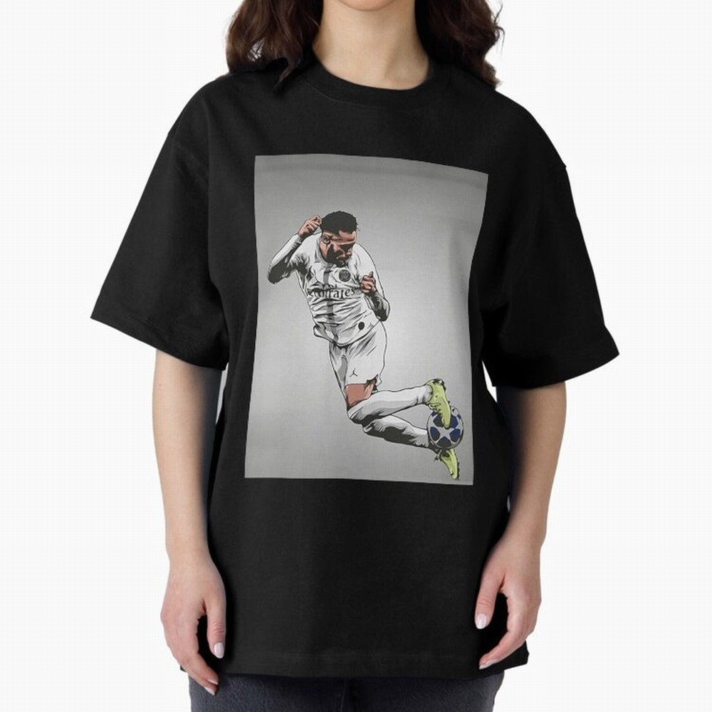 Illustration Neymar Wallpaper Classic T-Shirt Fuel Global Football Passion for FIFA World Cup 2026 Group Stage, with Messi and Cristiano Ronaldo, Portugal, Champion Mindset, Group Stage Buzz, Knockout Tension and Passionate Fan Culture; Ideal for