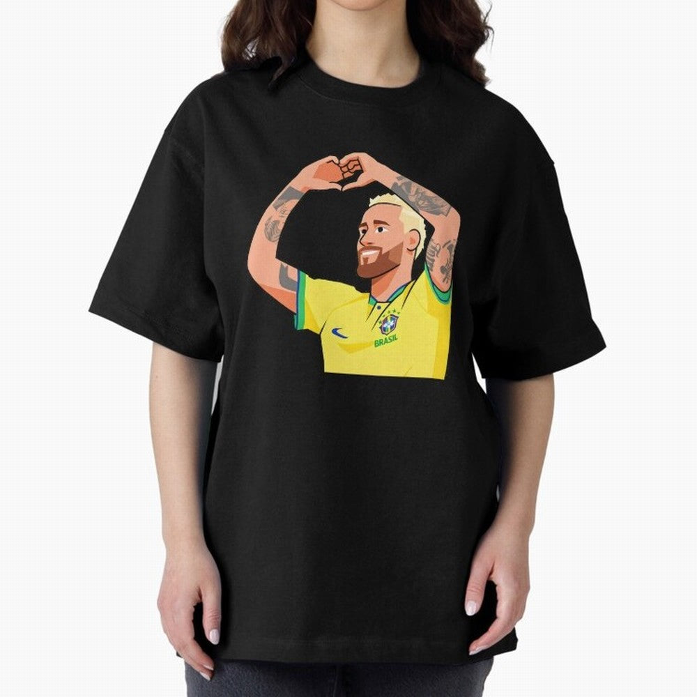 World Cup Neymar Oversized T-Shirt Join the Countdown to FIFA World Cup 2026 Made for Neymar, England and Germany Energy, Tournament Hype, Historic Matchups, Family Viewing Parties and Global Sports Pride; Great for Supporters Who Love Legendary