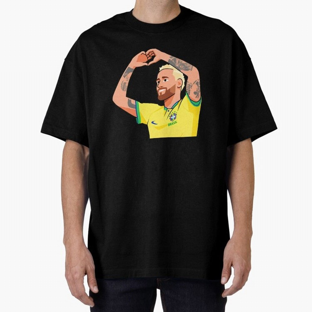 World Cup Neymar Oversized T-Shirt Join the Countdown to FIFA World Cup 2026 Made for Neymar, England and Germany Energy, Tournament Hype, Historic Matchups, Family Viewing Parties and Global Sports Pride; Great for Supporters Who Love Legendary