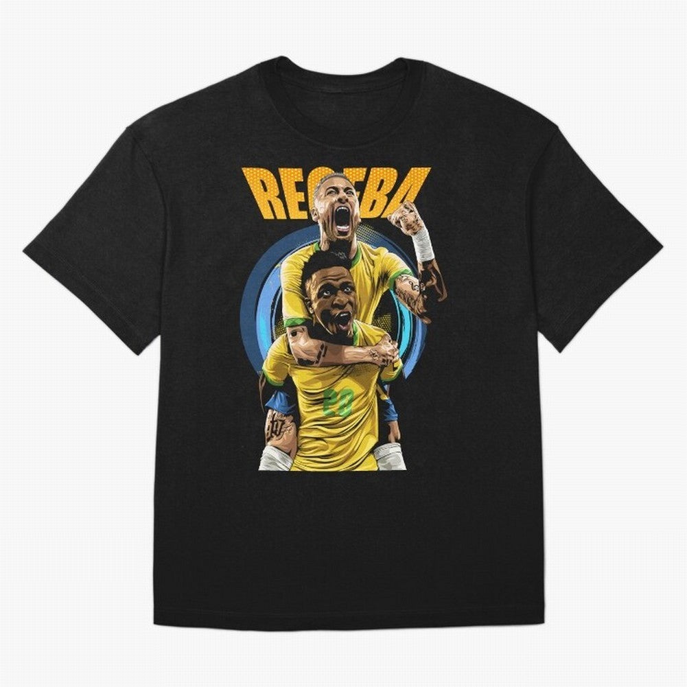 RECEBA Classic T-Shirt Treasure FIFA World Cup 2026 Group Stage Featuring Messi, Neymar and Mbappe, Germany Energy, Match Day Excitement, Supporter Culture, Golden Goals and Global Football Passion; Ideal for Passionate Fans Who Love Underdog