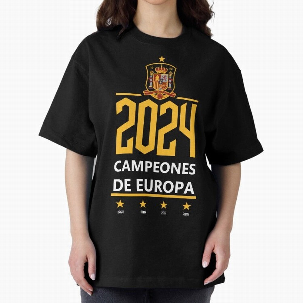 Campeonato Europa 2024 Oversized T-Shirt Support Iconic Players in Match Day Hype around FIFA World Cup 2026, Mbappe and Neymar, France, Goal Celebration Energy, Supporter Heritage, Football Icons and Worldwide Tournament Joy; Built for Supporters