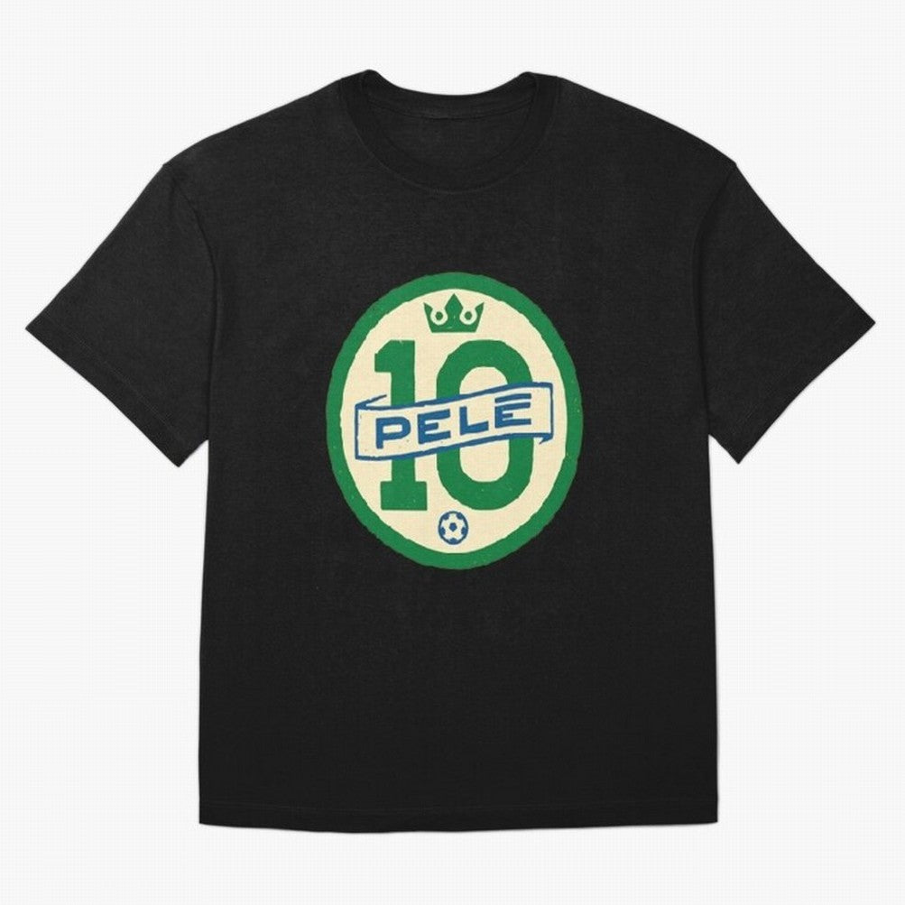 Signed Pele Shirt Oversized T-Shirt Mark FIFA World Cup 2026 Spirit, Celebrating England, France and Netherlands, Messi, CR7 and Mbappe, Goal Celebration Energy, Supporter Heritage, Football Icons and Worldwide Tournament Joy; Perfect for
